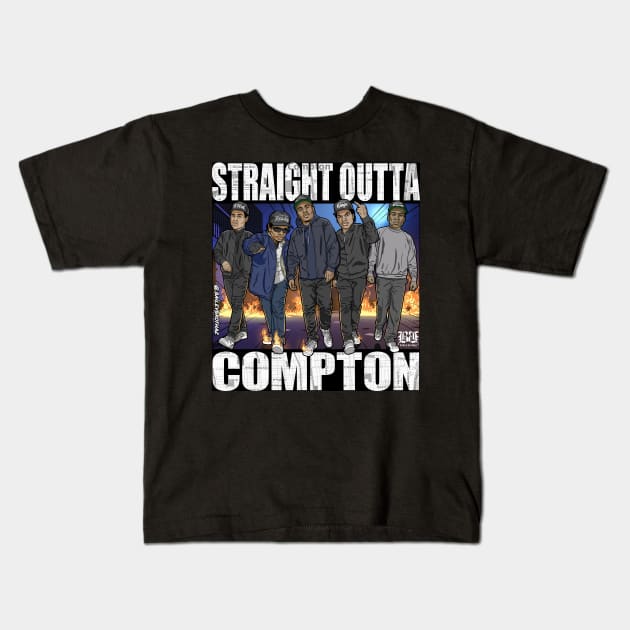 Outta Compton Kids T-Shirt by BaileyBrothaz